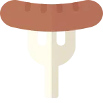 Knife And Sausage SVG Icon